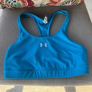 Blue Under Armour Sports Bra, Size M